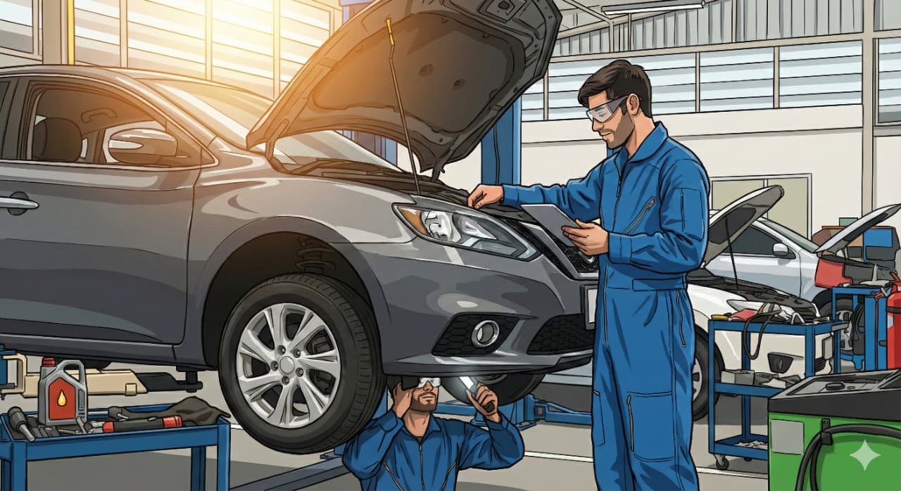 Professional car inspection by RidePDI